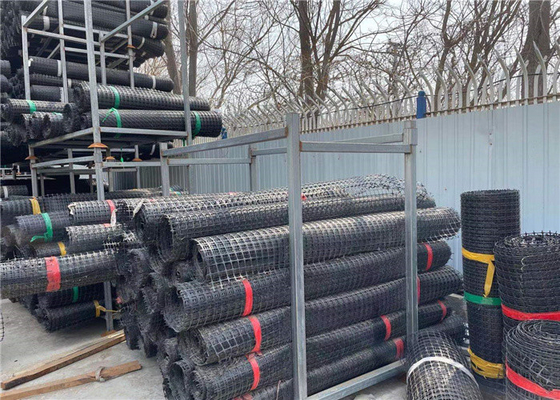 40kn Plastic Pp Biaxial Geogrid For Sea Reclamation Project